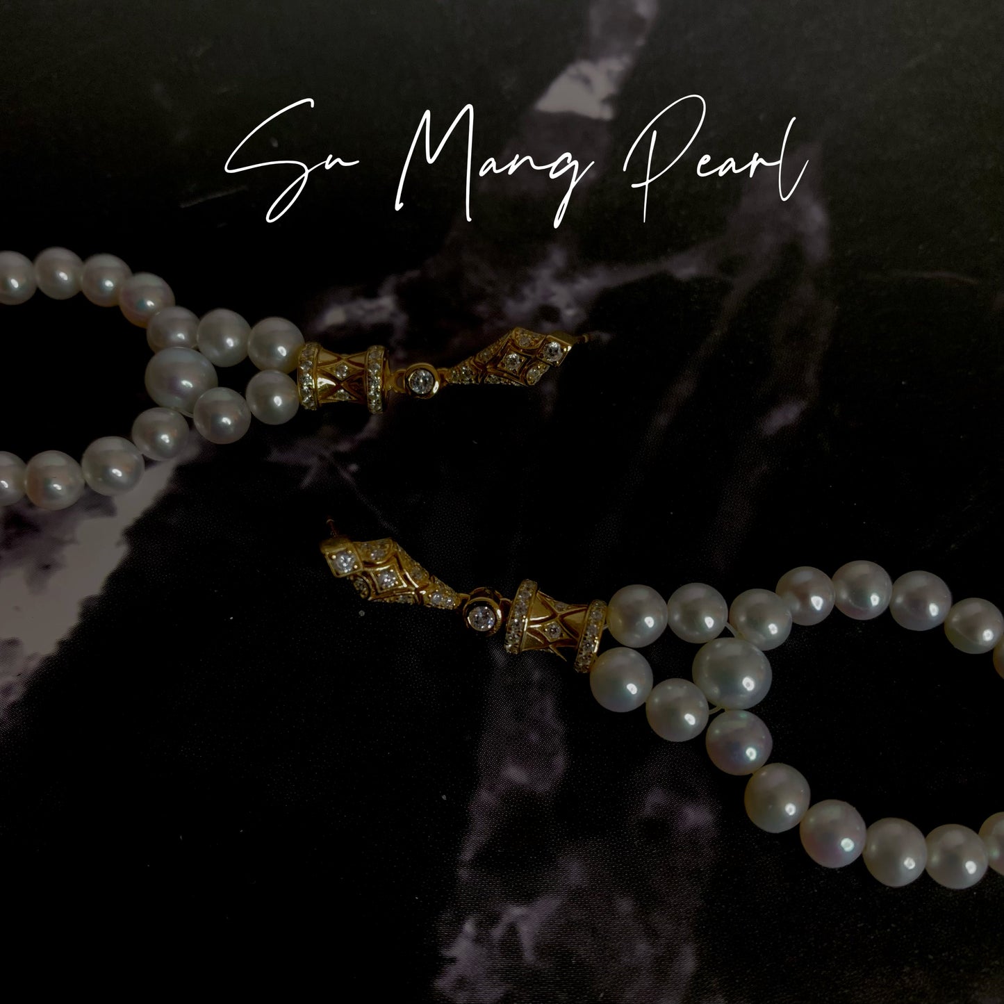 Retro Court Style Pearl Diamond-shaped Long Earrings, Gold Diamond-embellished Niche Earrings with Sense of Design