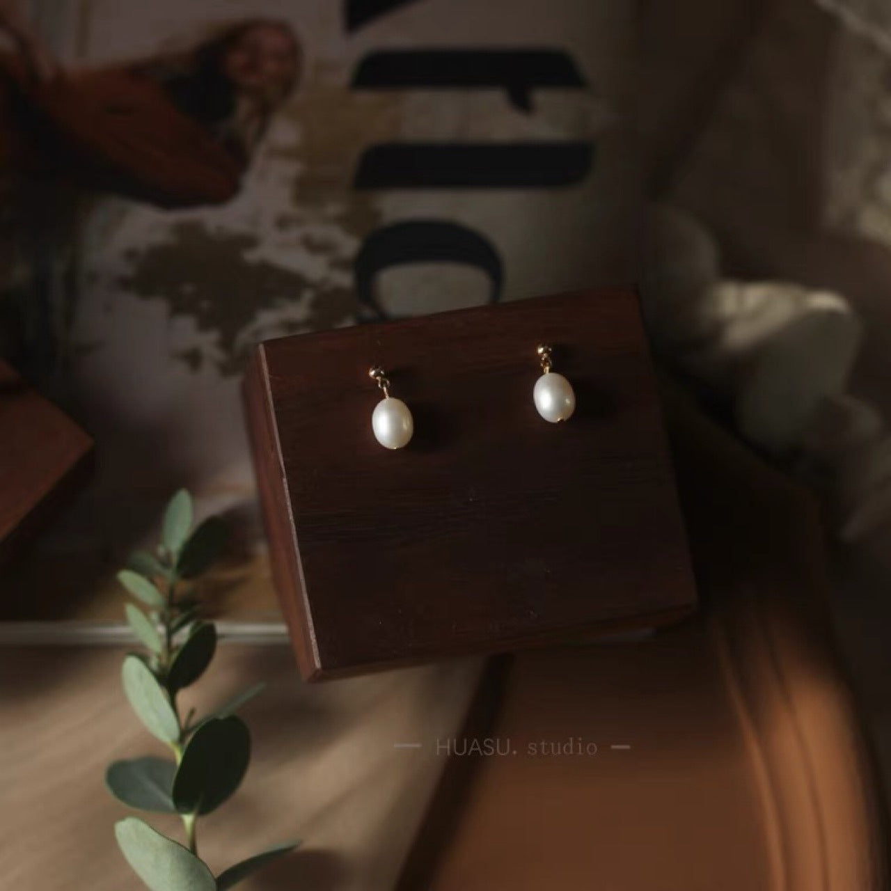 Boucles d'oreilles en perles naturelles simples et polyvalentes, avec des crochets en argent s925, pour un look doux