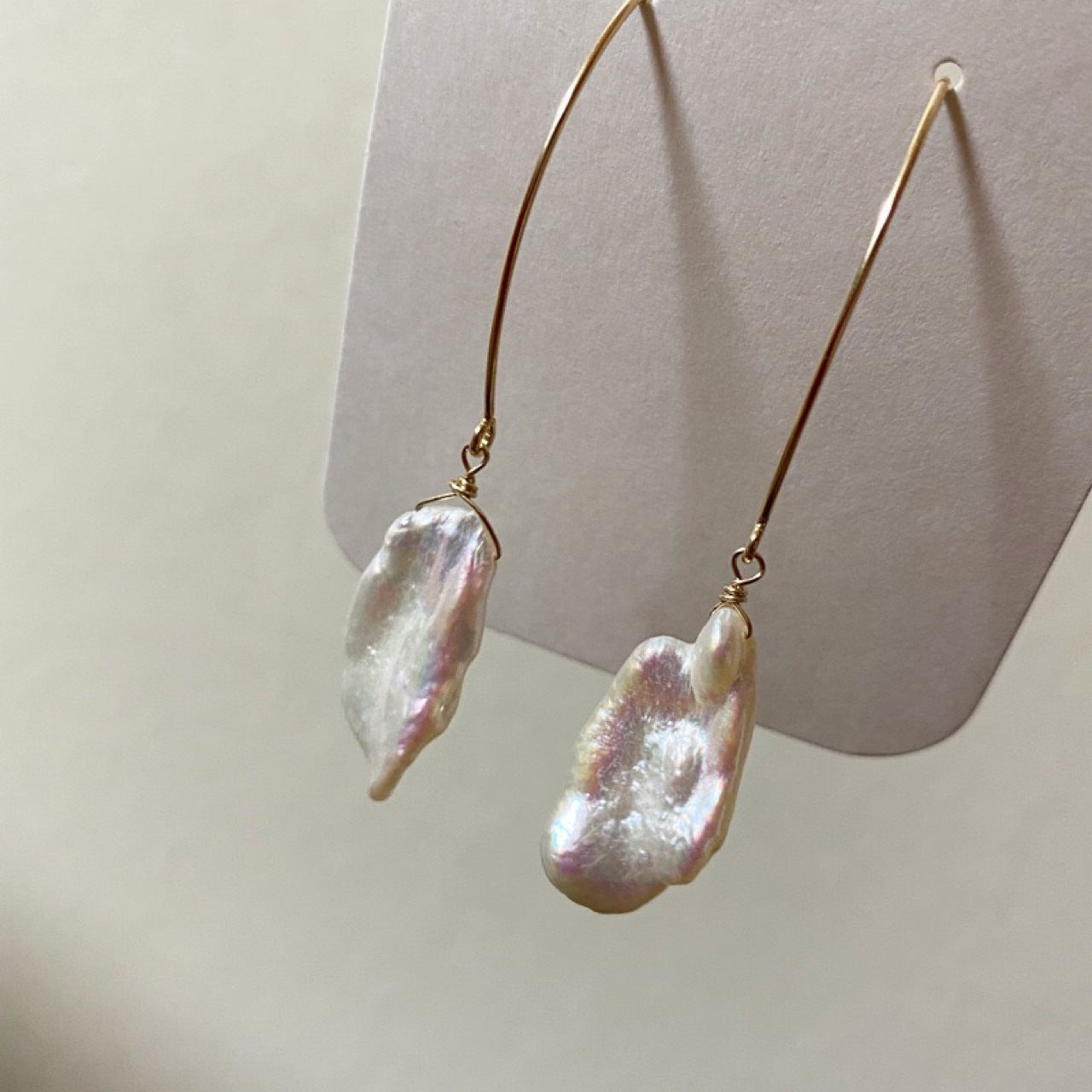 Boucles d'oreilles en perles d'eau douce baroques naturelles, irrégulières et colorées, longues et élégantes, nouvelle collection été pour femmes