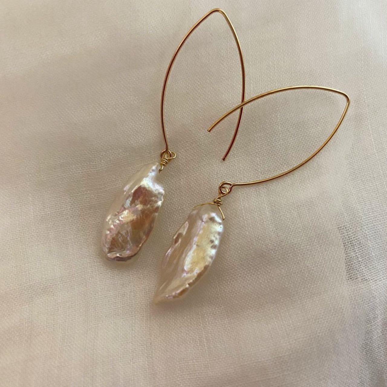 Boucles d'oreilles en perles d'eau douce baroques naturelles, irrégulières et colorées, longues et élégantes, nouvelle collection été pour femmes