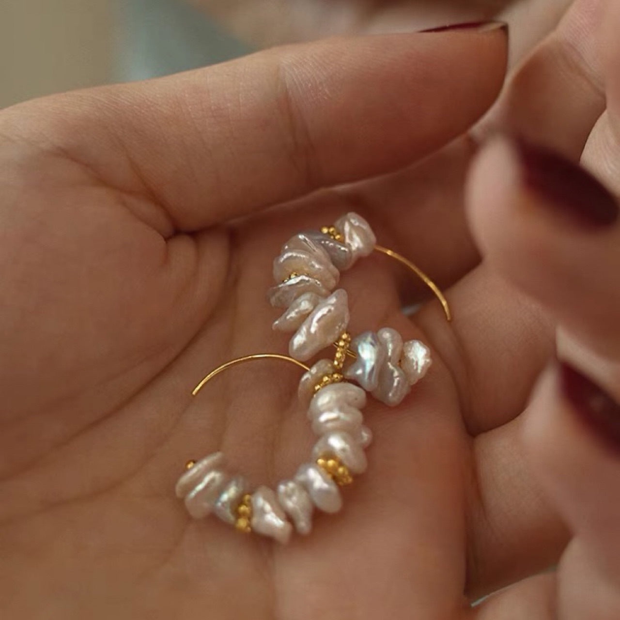 Boucles d'oreilles en perles de culture d'eau douce naturelles, journal des îles, grandes boucles d'oreilles C, modèle 2023, crochets d'oreilles pour femmes, style unique