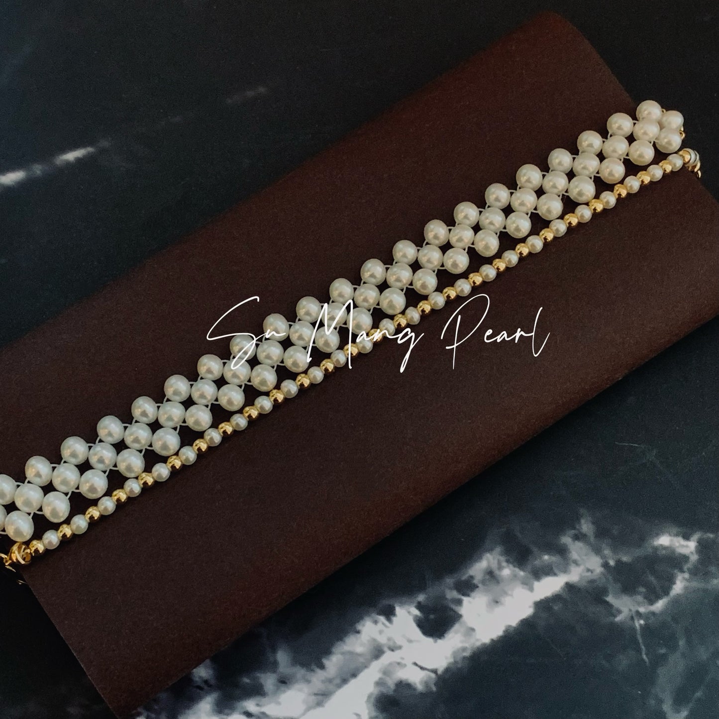 Bracelet empilable à double rangée de perles, accessoire de poignet minimaliste, haut de gamme et polyvalent pour le quotidien