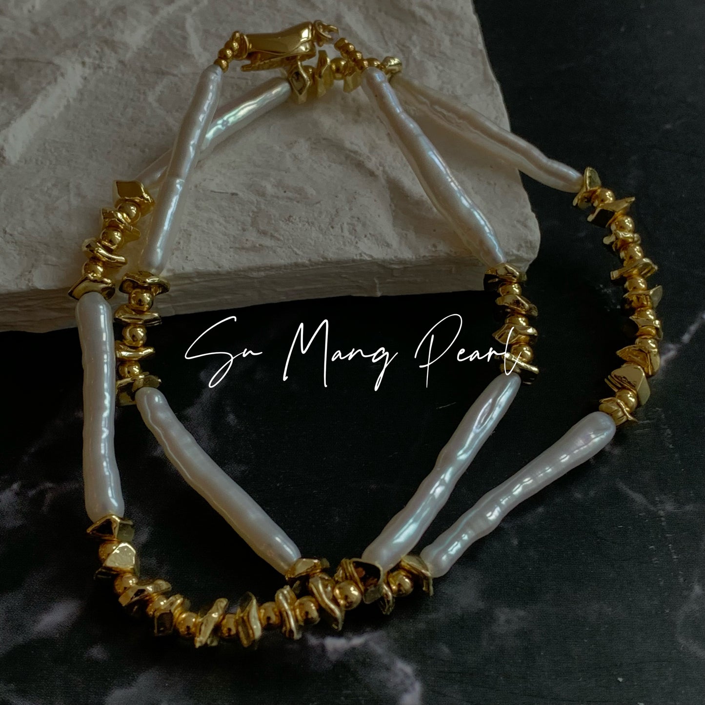 Collier de perles en eau douce naturel, design rétro en or de niche, choker en perles de luxe léger haut de gamme