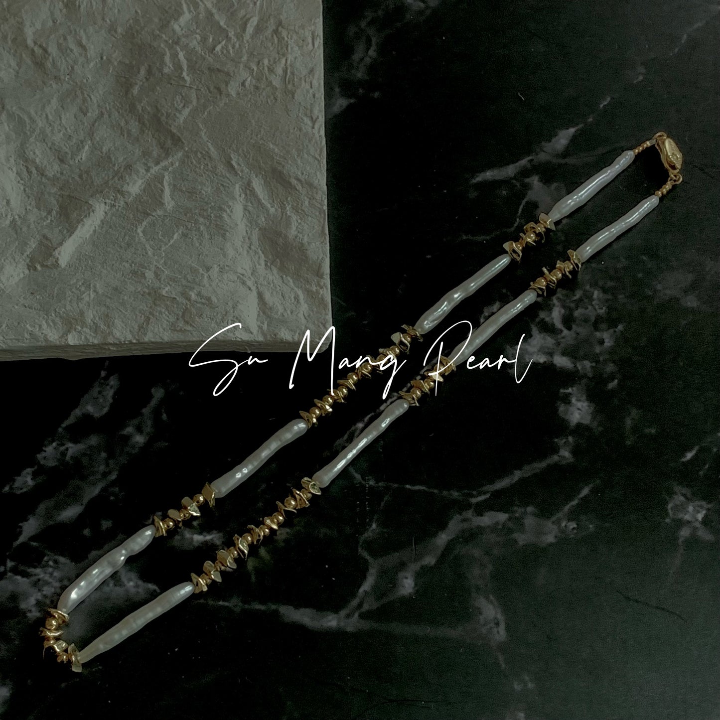 Collier de perles en eau douce naturel, design rétro en or de niche, choker en perles de luxe léger haut de gamme