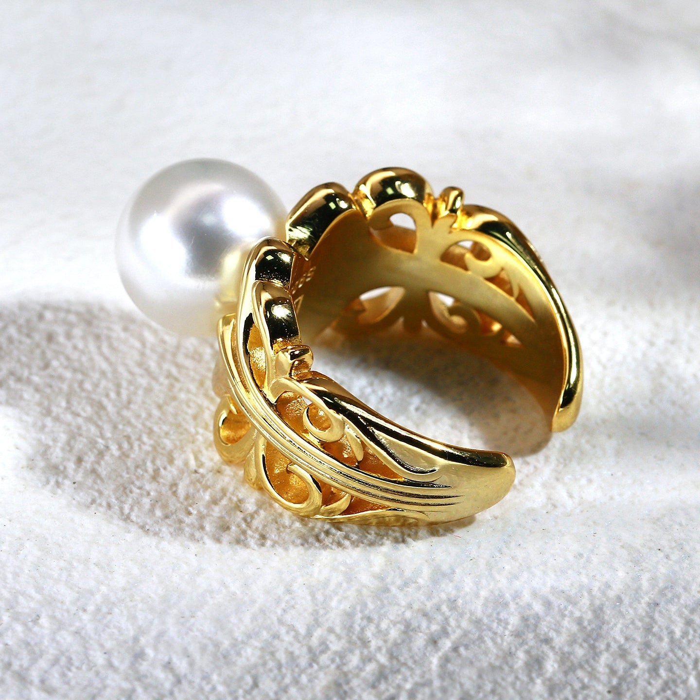 輕奢克羅埃西亞珍珠DIY戒指，天然淡水珍珠，10-11毫米