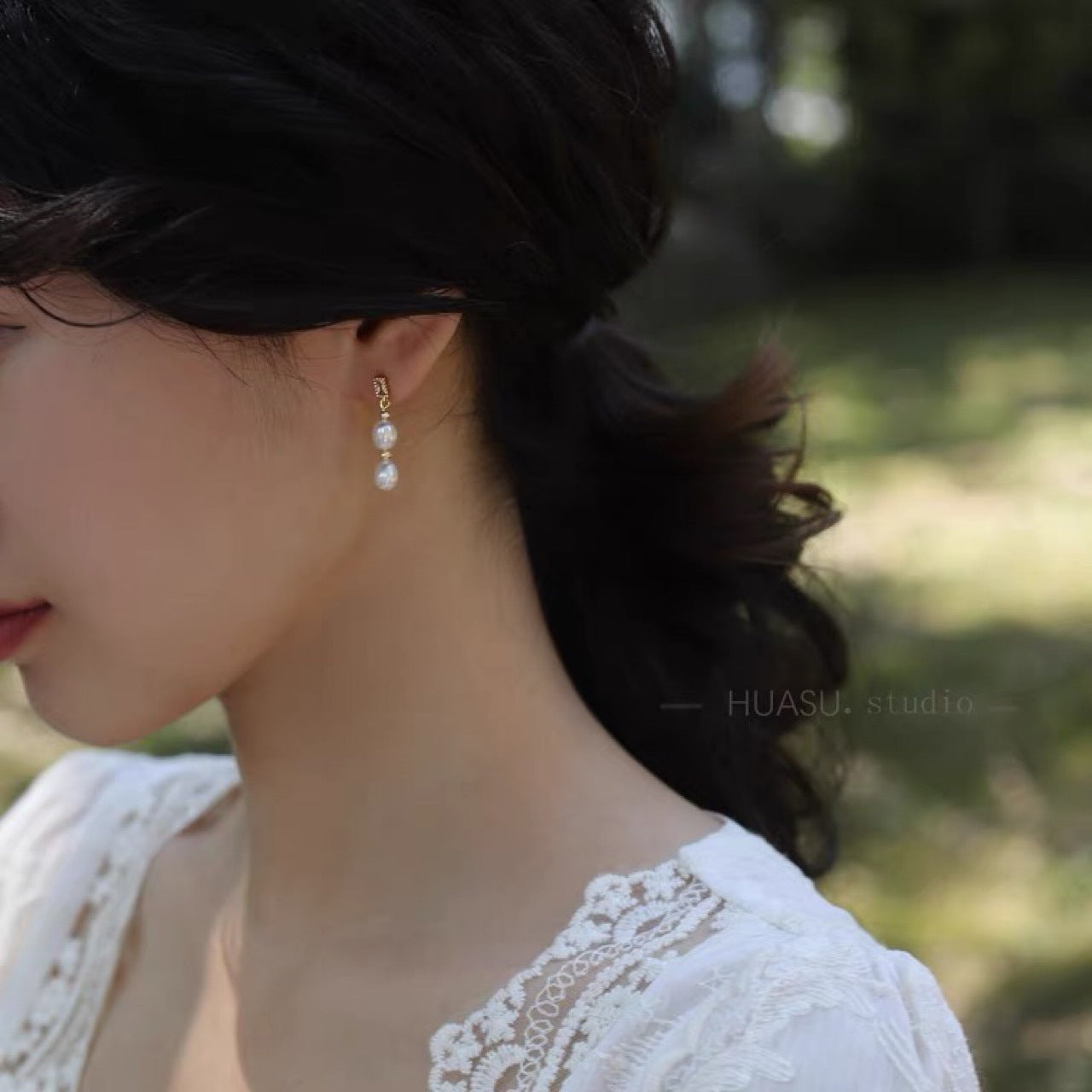Boucles d'oreilles en perles d'eau douce naturelles Xiaomi en argent s925, clips d'oreilles, style élégant, perles en forme de riz, petites et mignonnes, cadeau