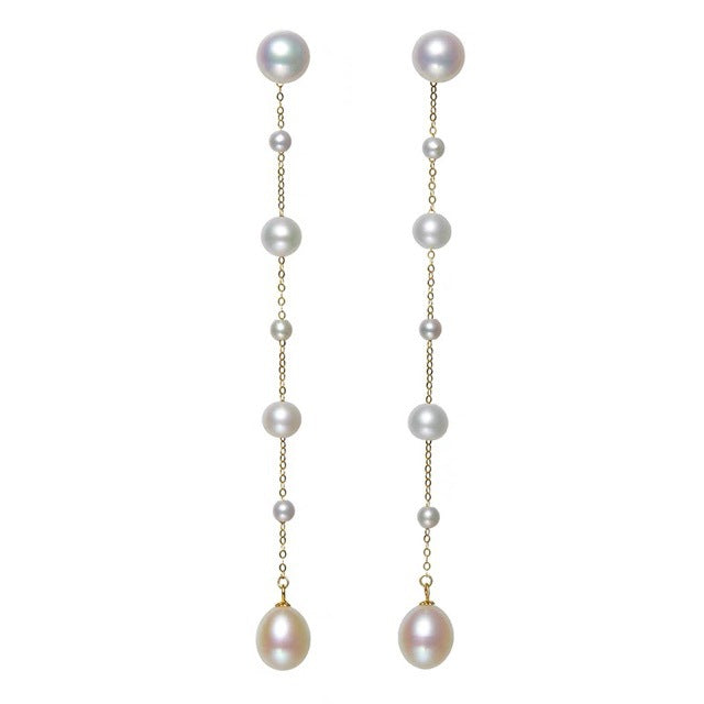 Nouvelle paire de boucles d'oreilles en perles d'eau douce, clous d'oreilles, étoiles scintillantes, en argent s925 plaqué or 18k, bijoux pour petite amie ou amie.
